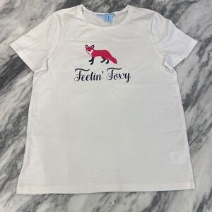 Draper James White Tee | Feelin’ Foxy